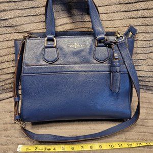 Cole Hann Blue Leather Shoulder Bag